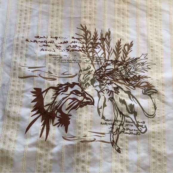 KOMAN Sport Men’s Size XL Cream/White Button-Down Shirt Western Embroidered Top - Picture 12 of 15